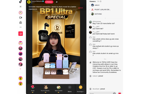 倍思Baseus AI直播成功案例：单品AI直播如何跑出与真人持平的转化
